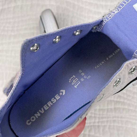 Converse All Star Kids Unisex Sneakers Shoe sz 10 Chuck Taylors Low Top Purple - Picture 8 of 8